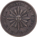 Uruguay, 2 Centesimos, 1869, Uruguay Mint, Bronzo, BB, KM:12