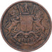 Indie Brytyjskie, BOMBAY PRESIDENCY, 1/4 Anna, Paisa, 1833, Calcutta, Miedź