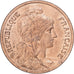 France, 10 Centimes, Daniel-Dupuis, 1917, Paris, Bronze, AU(55-58), Gadoury:277