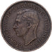 Grande-Bretagne, George VI, Farthing, 1939, Bronze, TTB, KM:843