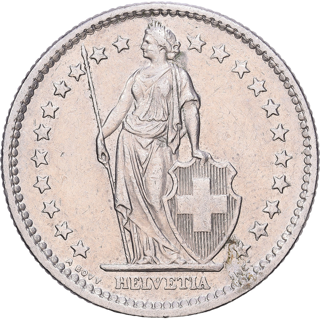 Zwitserland, 2 Francs, 1974, Bern, Cupro-nikkel, ZF, KM:21a.1