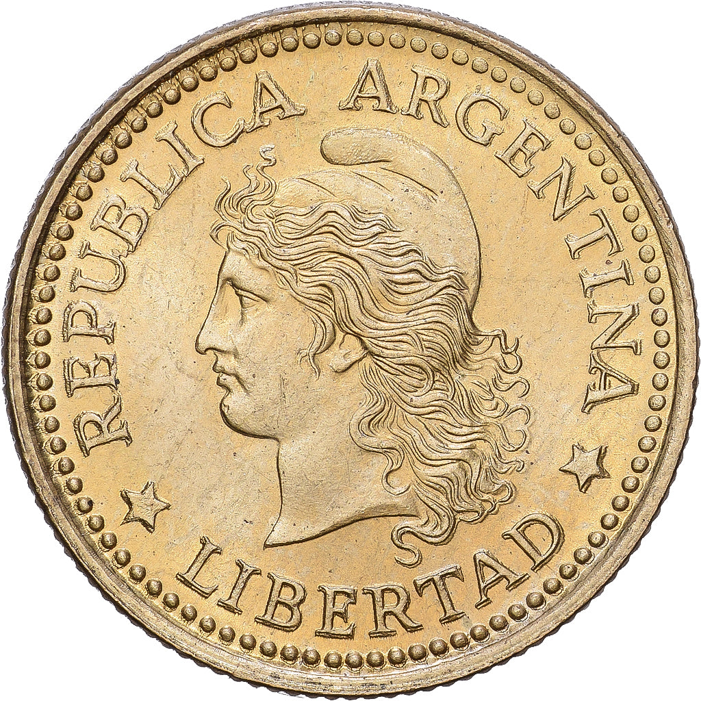 Argentina, 10 Centavos, 1974, Alumínio-Bronze, MS(63), KM:66