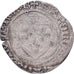Francia, Charles VII, Blanc à la couronne, Bourges, Argento, MB+, Duplessy:519
