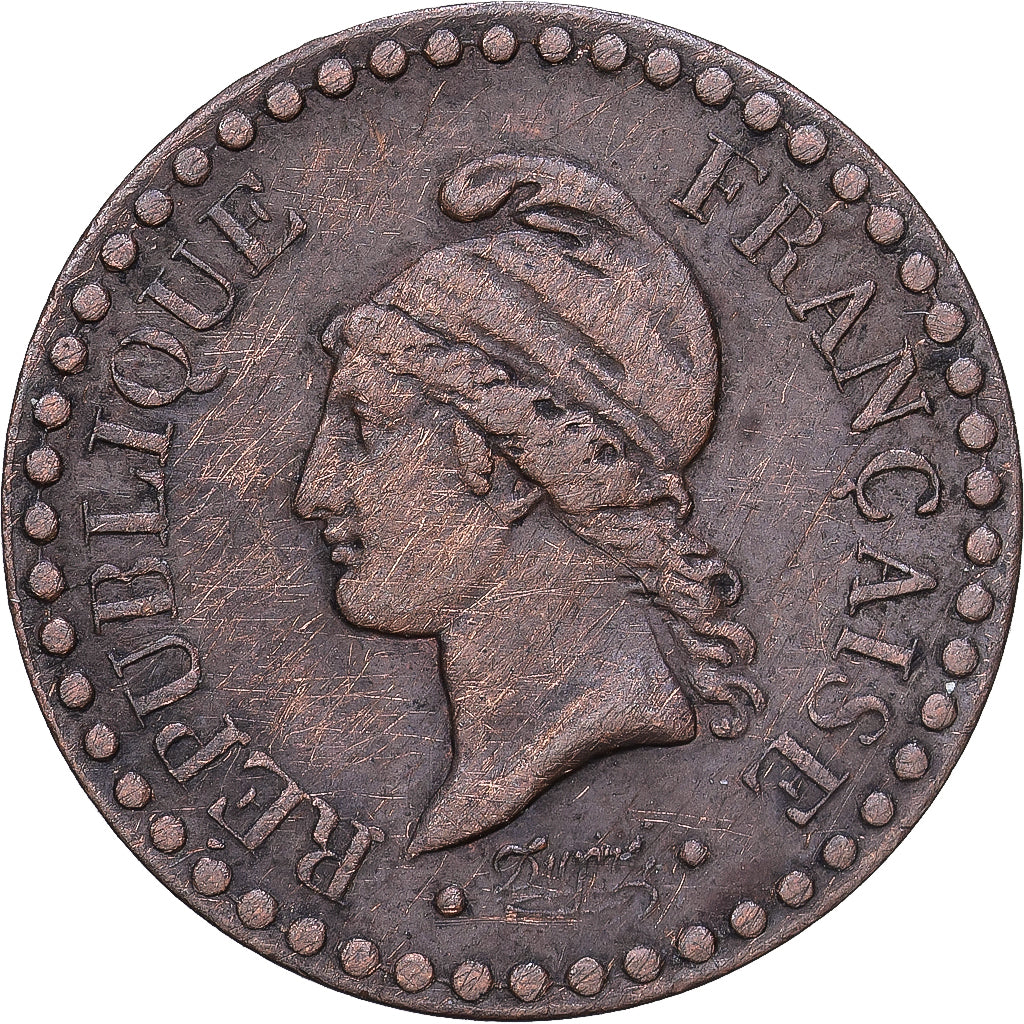 Frankrijk, Centime, Dupré, 1849, Paris, Bronzen, ZF, Gadoury:84, KM:754