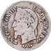 Francia, Napoleon III, 20 Centimes, 1866, Paris, Plata, BC+, Gadoury:308