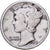 Estados Unidos da América, Dime, Mercury, 1917, San Francisco, Prata
