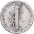 Estados Unidos da América, Dime, Mercury, 1917, San Francisco, Prata