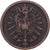 GERMANIA - IMPERO, Wilhelm I, 2 Pfennig, 1875, Frankfurt, Rame, MB+, KM:2