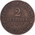 Frankreich, 2 Centimes, Cérès, 1887, Paris, Bronze, S+, Gadoury:105