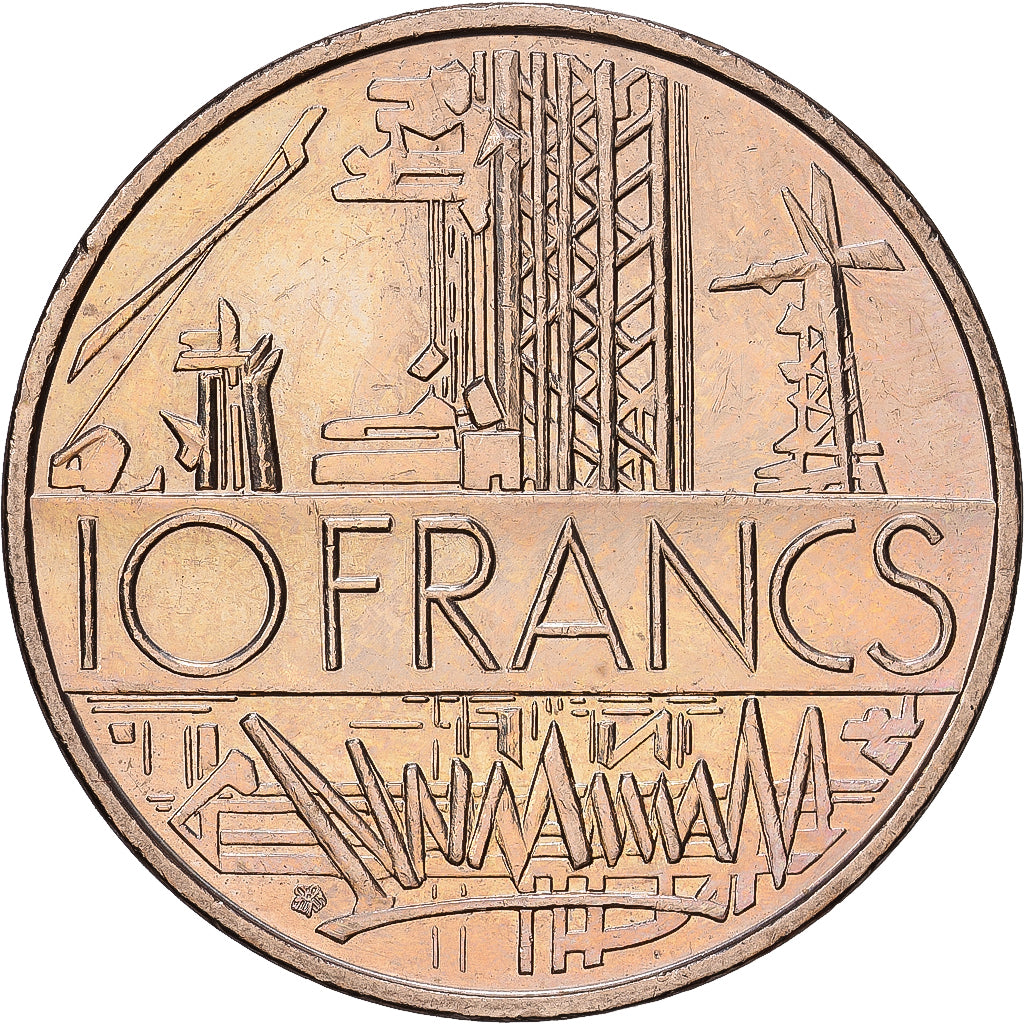 Frankreich, 10 Francs, Mathieu, 1987, Nickel-brass, SS, Gadoury:814, KM:940