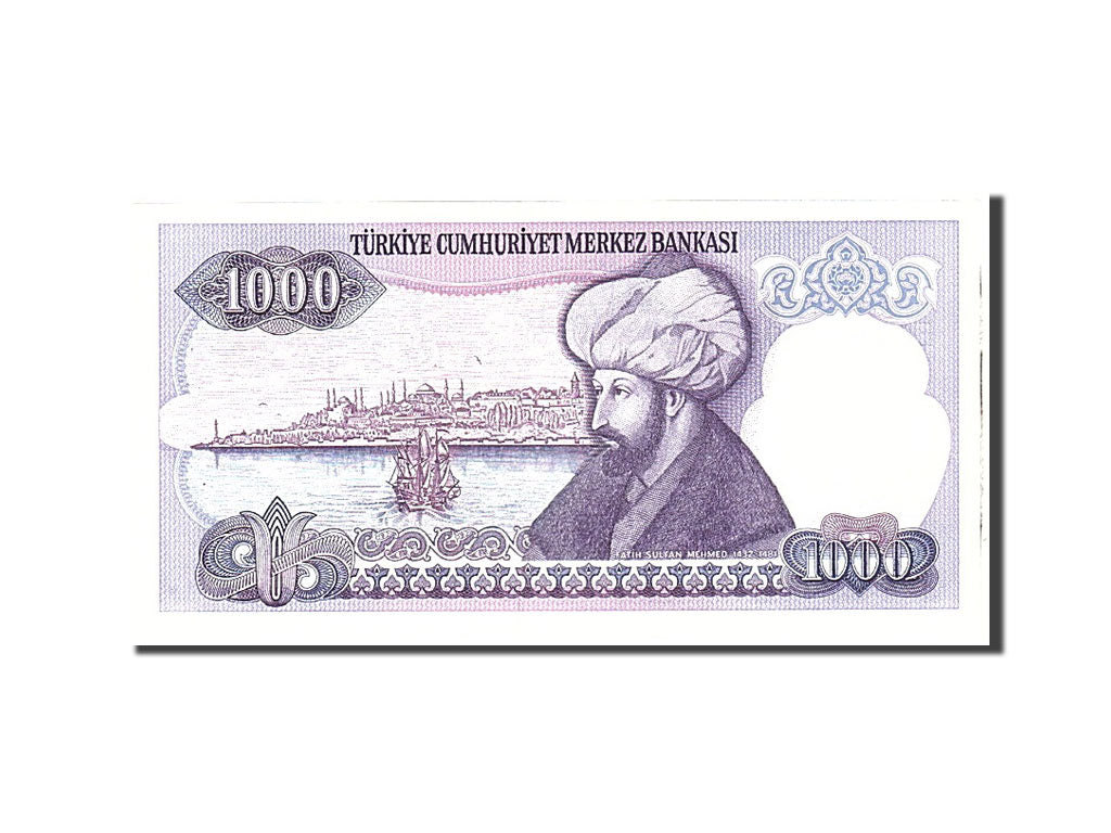 Banknote, Turkey, 1000 Lira, 1986, Undated, KM:196, UNC(65-70)