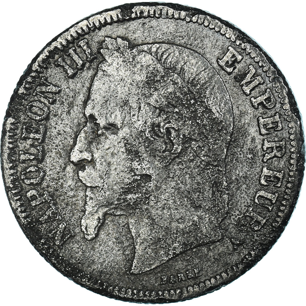 Moneta, Francia, Napoleon III, 2 Francs, 1869, Paris, Contemporary forgery in