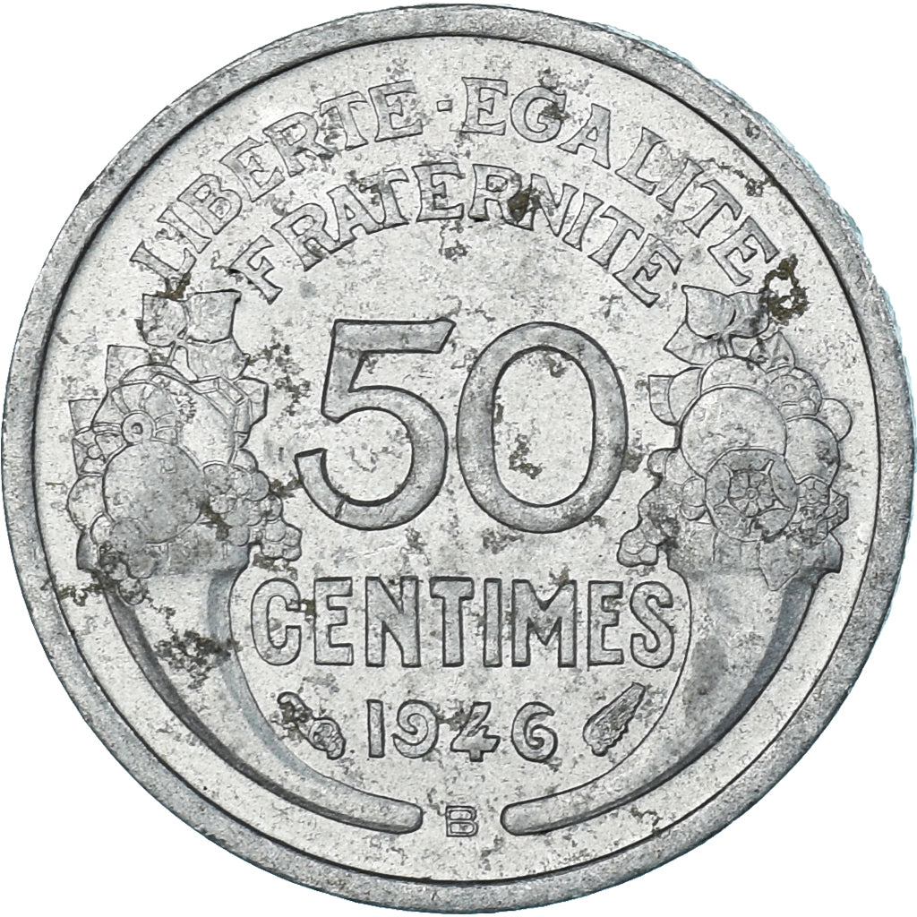 Coin, France, Morlon, 50 Centimes, 1946, Beaumont - Le Roger, EF(40-45)