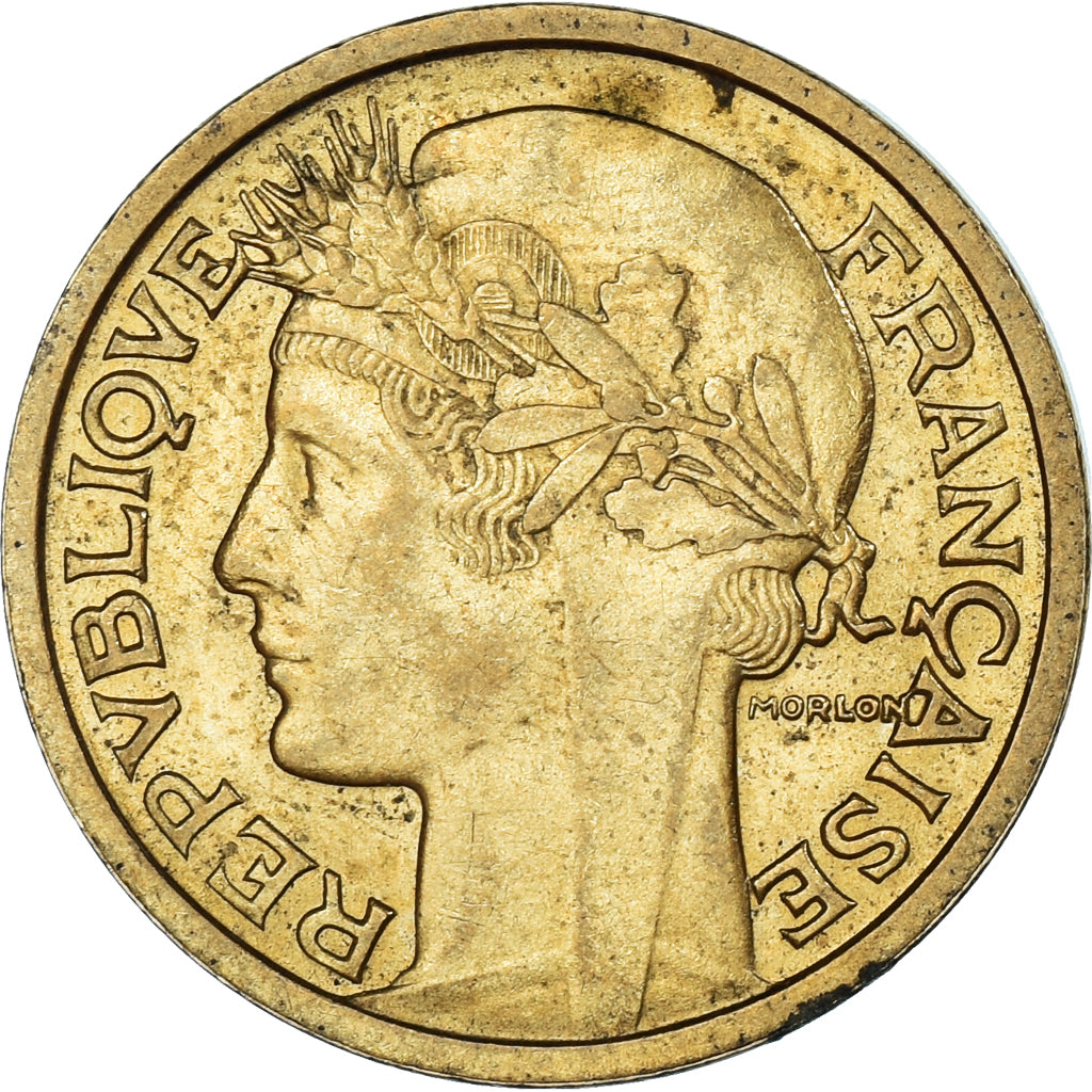 Moeda, França, Morlon, Franc, 1936, AU(55-58), Alumínio-Bronze, KM:885