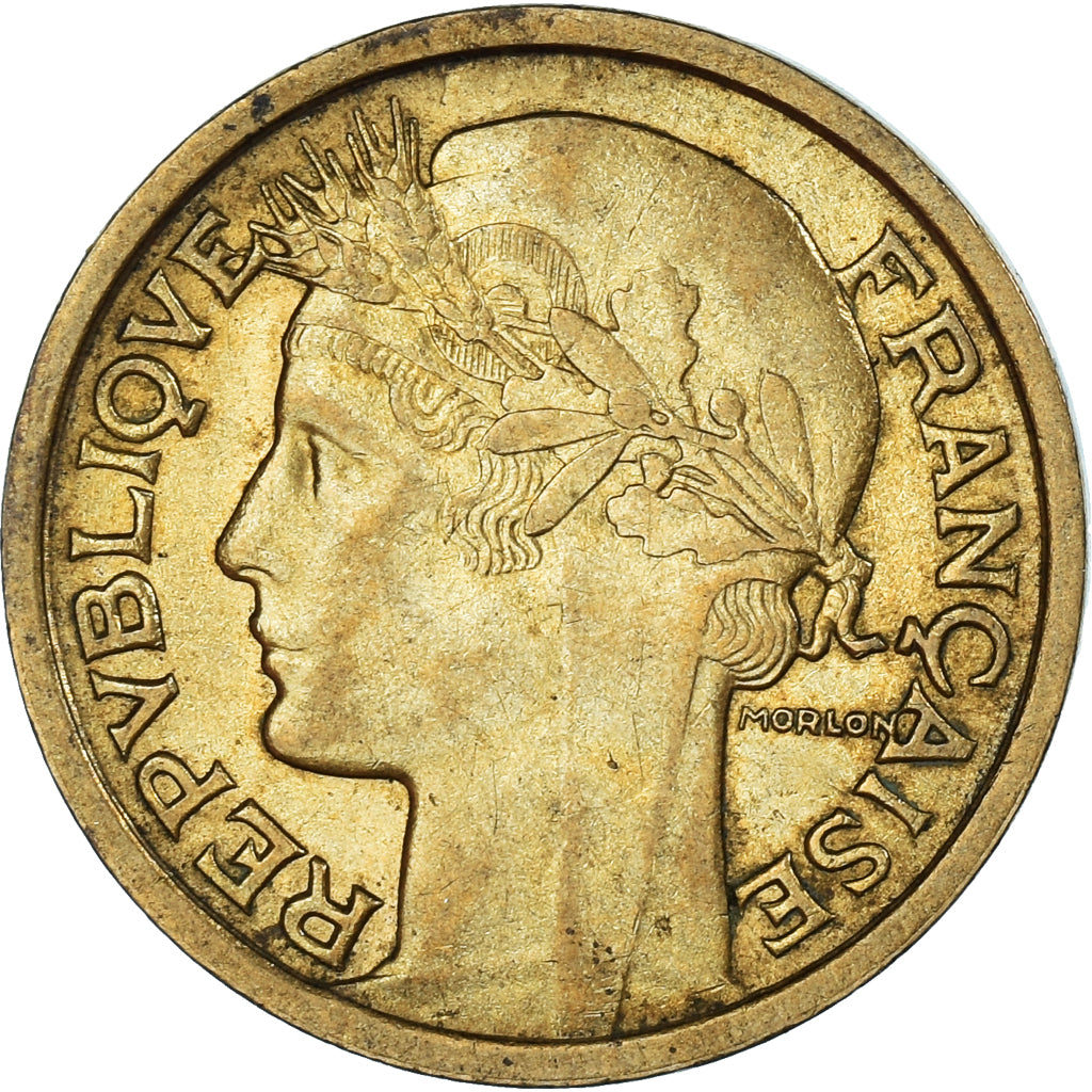 Münze, Frankreich, Morlon, Franc, 1938, VZ, Aluminum-Bronze, KM:885
