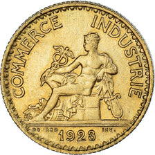 Coin, France, Chambre de commerce, Franc, 1923, Paris, AU(55-58)
