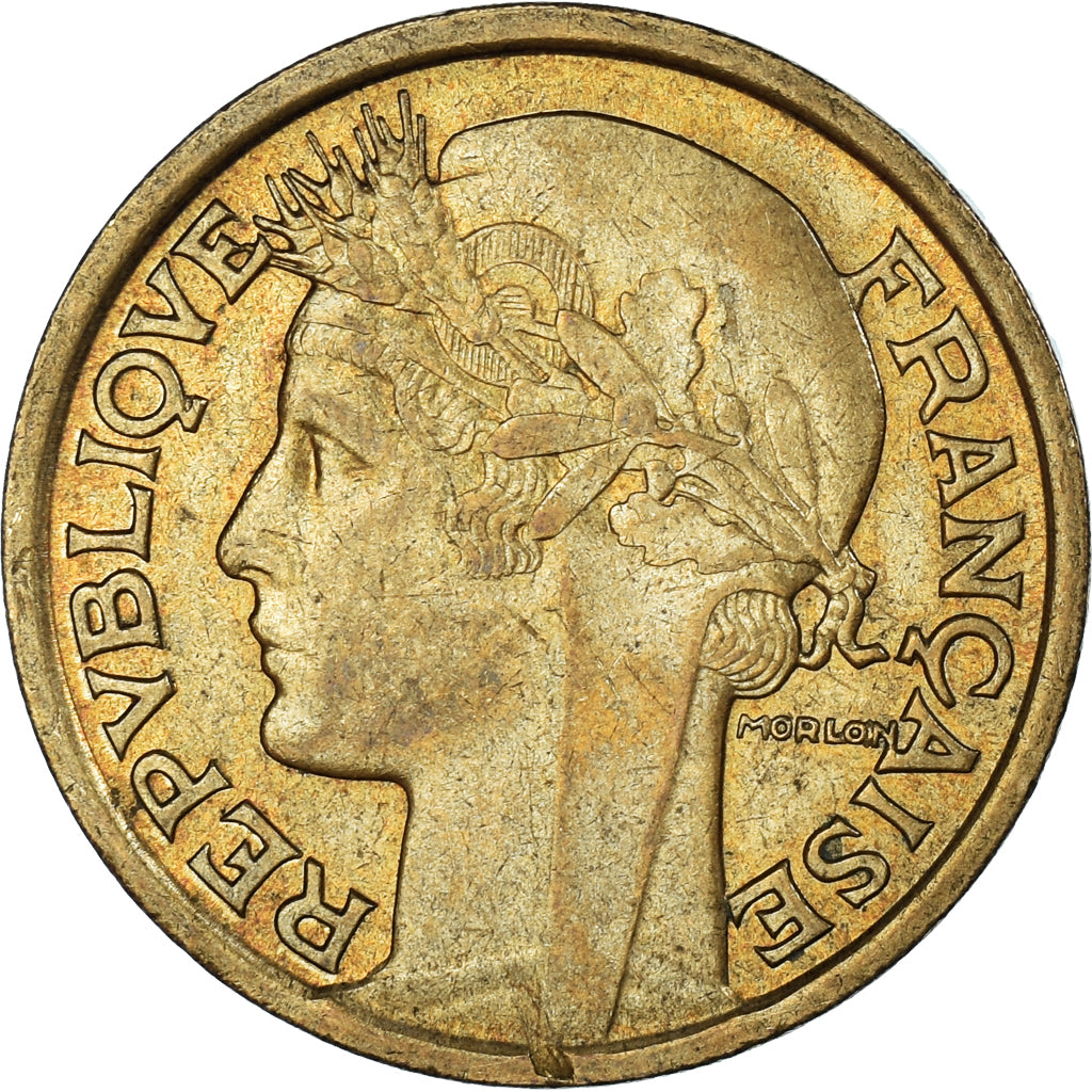 Coin, France, Morlon, 2 Francs, 1941, AU(50-53), Aluminum-Bronze, KM:886