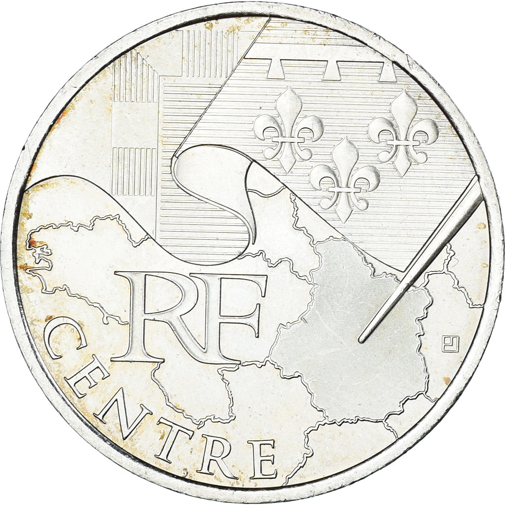 France, 10 Euro, 2010, Paris, Centre, MS(60-62), Silver, KM:1650