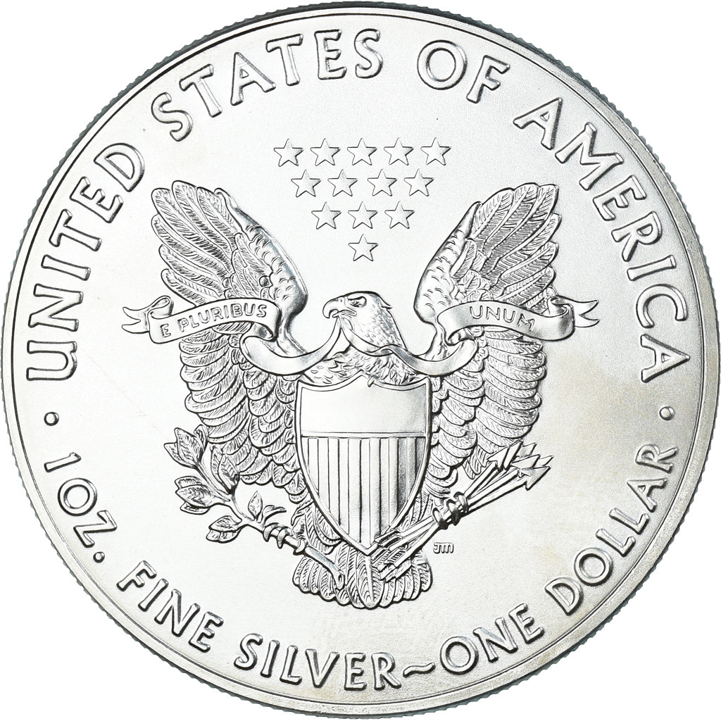 Coin, United States, Dollar, 2016, American Silver Eagle, MS(63), Silver
