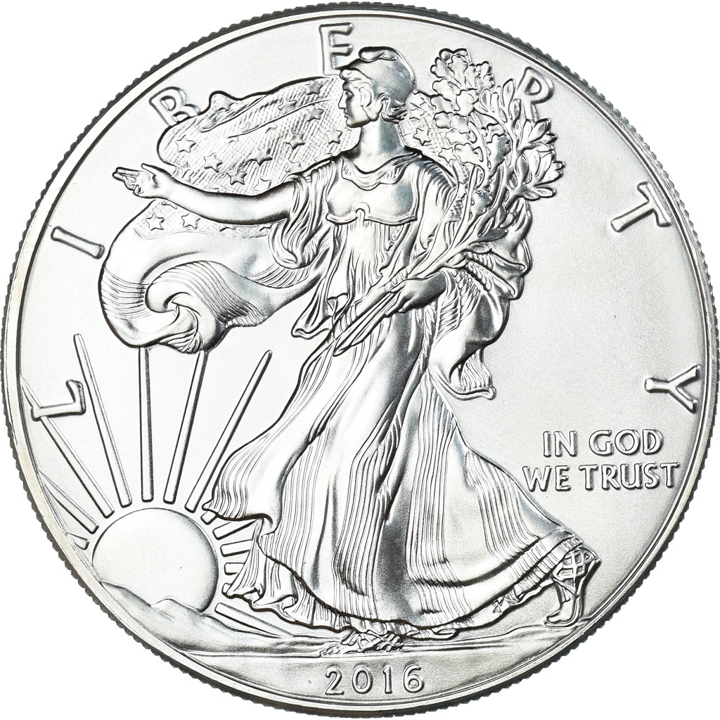 Münze, Vereinigte Staaten, Dollar, 2016, American Silver Eagle, UNZ, Silber