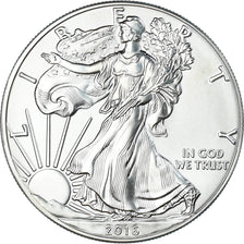 Coin, United States, Dollar, 2016, American Silver Eagle, MS(63), Silver