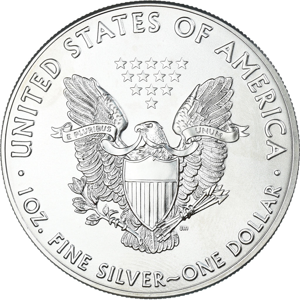 Coin, United States, Dollar, 2016, American Silver Eagle, MS(63), Silver