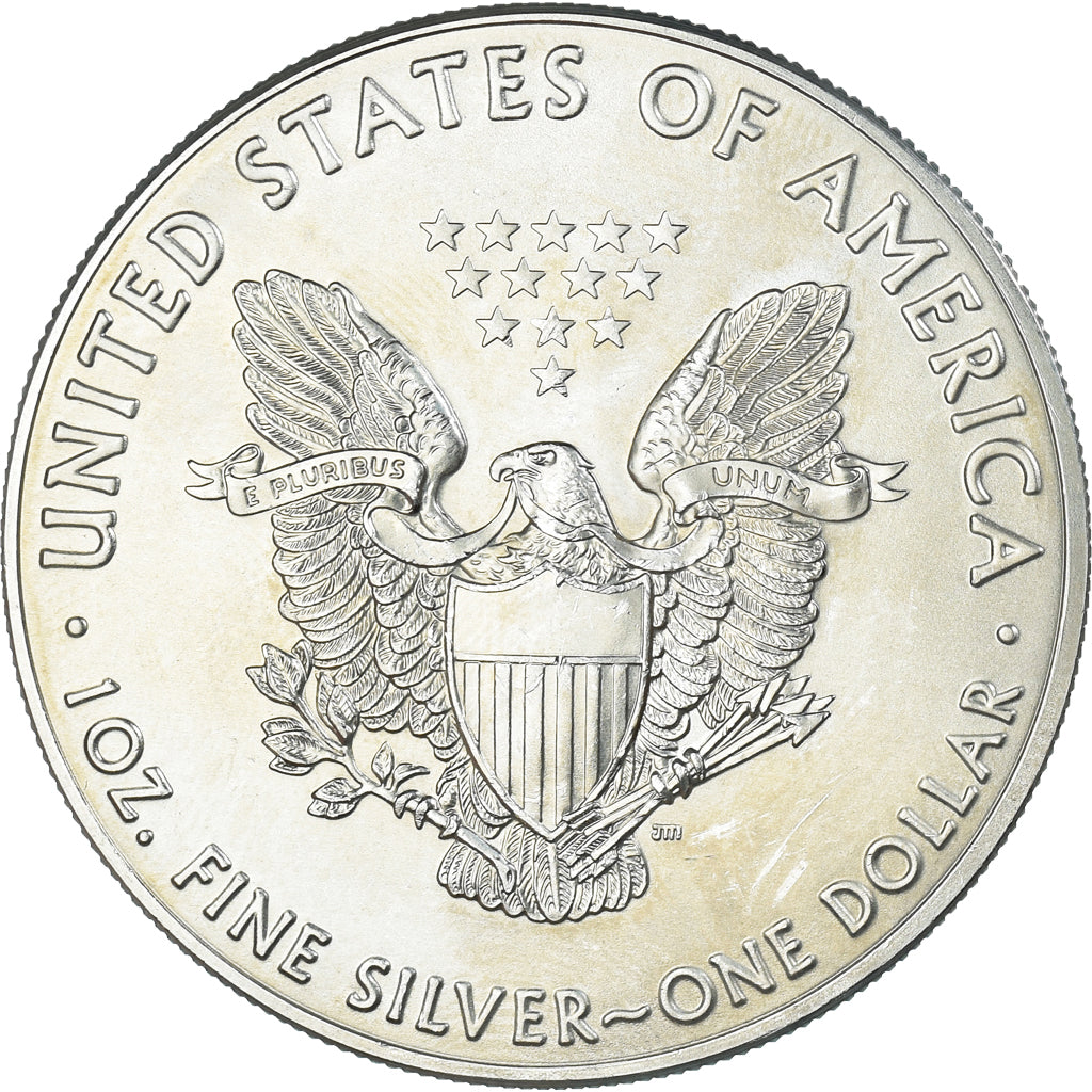 Coin, United States, Dollar, 2016, American Silver Eagle, MS(63), Silver
