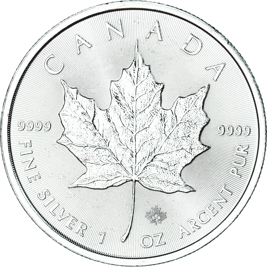 Moeda, Canadá, 5 Dollars, 2021, Maple Leaf, MS(63), Prata