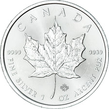 Canada, Élisabeth II, 5 Dollars, Maple Leaf, 2021, Argent, SPL