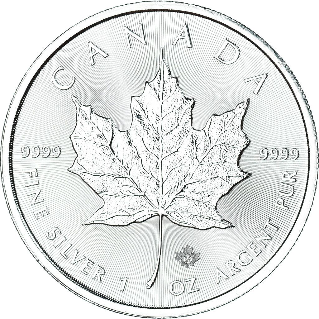 Munten, Canada, 5 Dollars, 2021, Maple Leaf, UNC-, Zilver