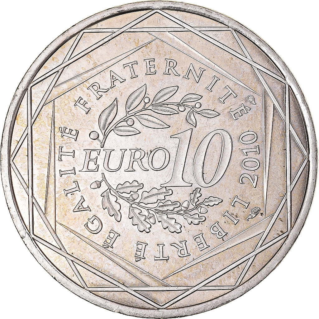 France, 10 Euro, 2010, Bretagne, SUP, Argent