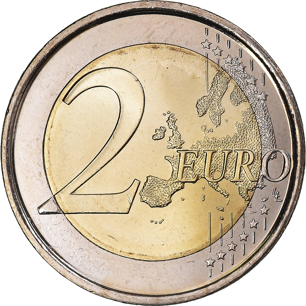 España, 2 Euro, 2014, EBC+, Bimetálico
