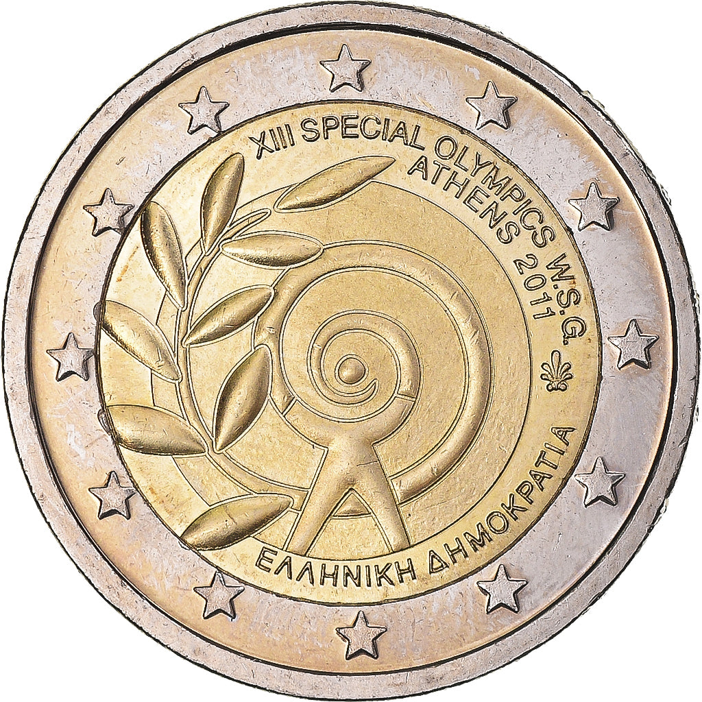 Grecia, 2 Euro, 2011, EBC+, Bimetálico