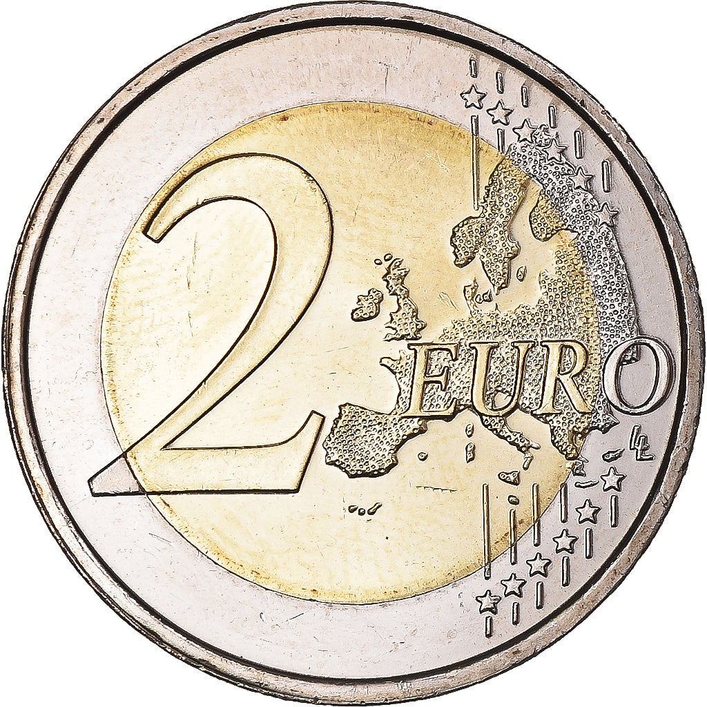 Letónia, 2 Euro, 2014, MS(63), Bimetálico