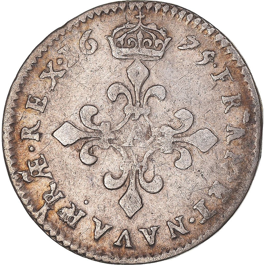 Monnaie, France, Louis XIV, 4 Sols dits « des Traitants », 4 Sols, 1675