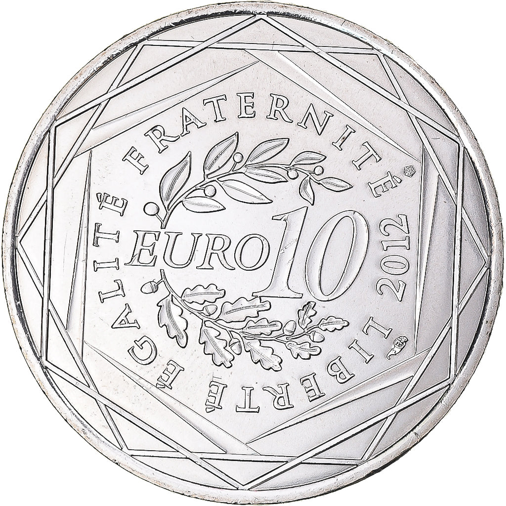 France, 10 Euro, 2012, Auvergne, SPL, Argent