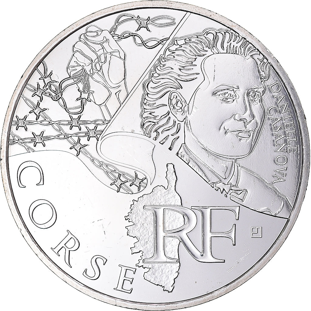 Francia, 10 Euro, 2012, Corse, SC, Plata