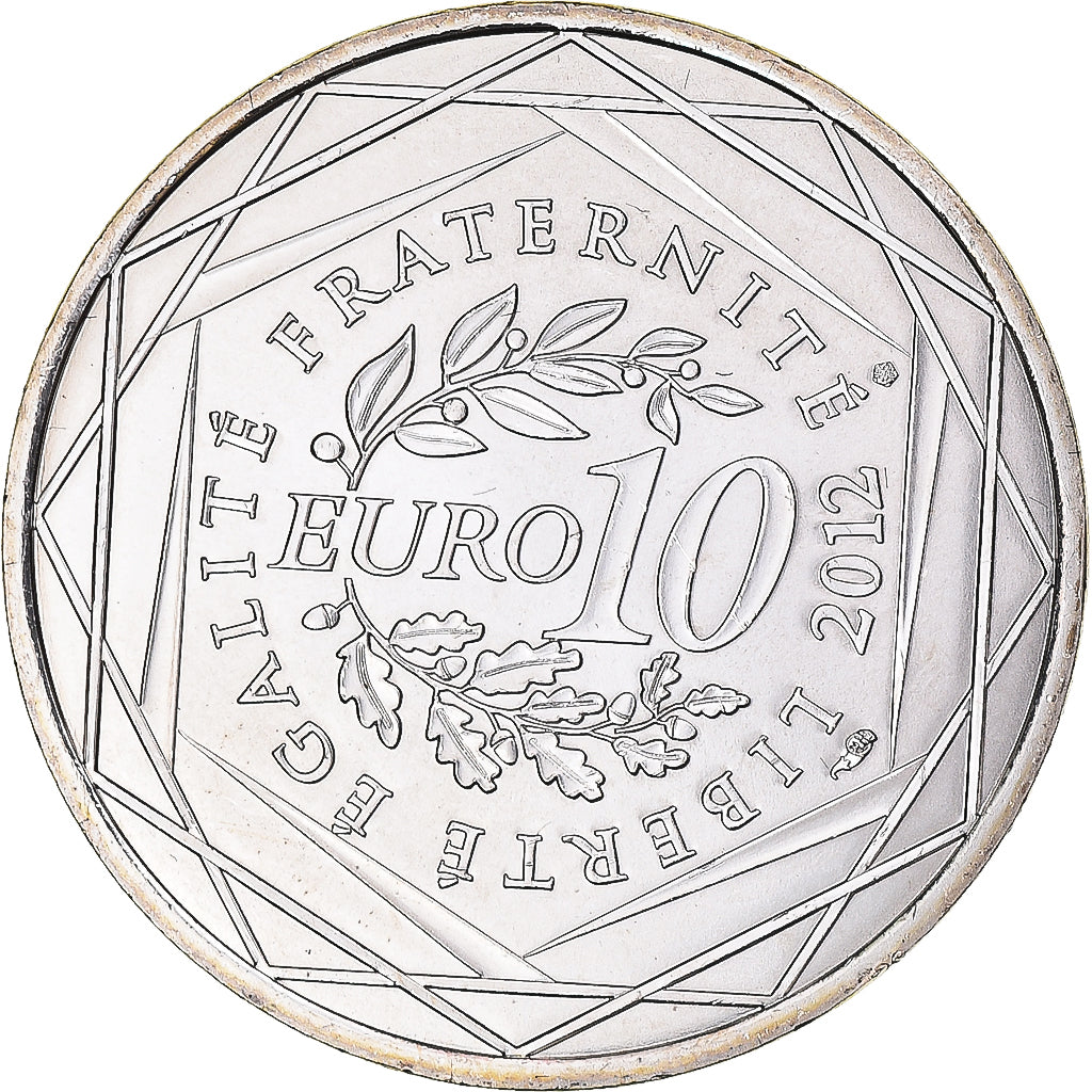 França, 10 Euro, 2012, Nord-Pas De Calais, MS(63), Prata