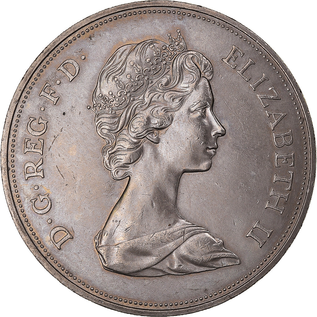 Coin, Great Britain, Elizabeth II, 25 New Pence, 1972, MS(60-62), Copper-nickel