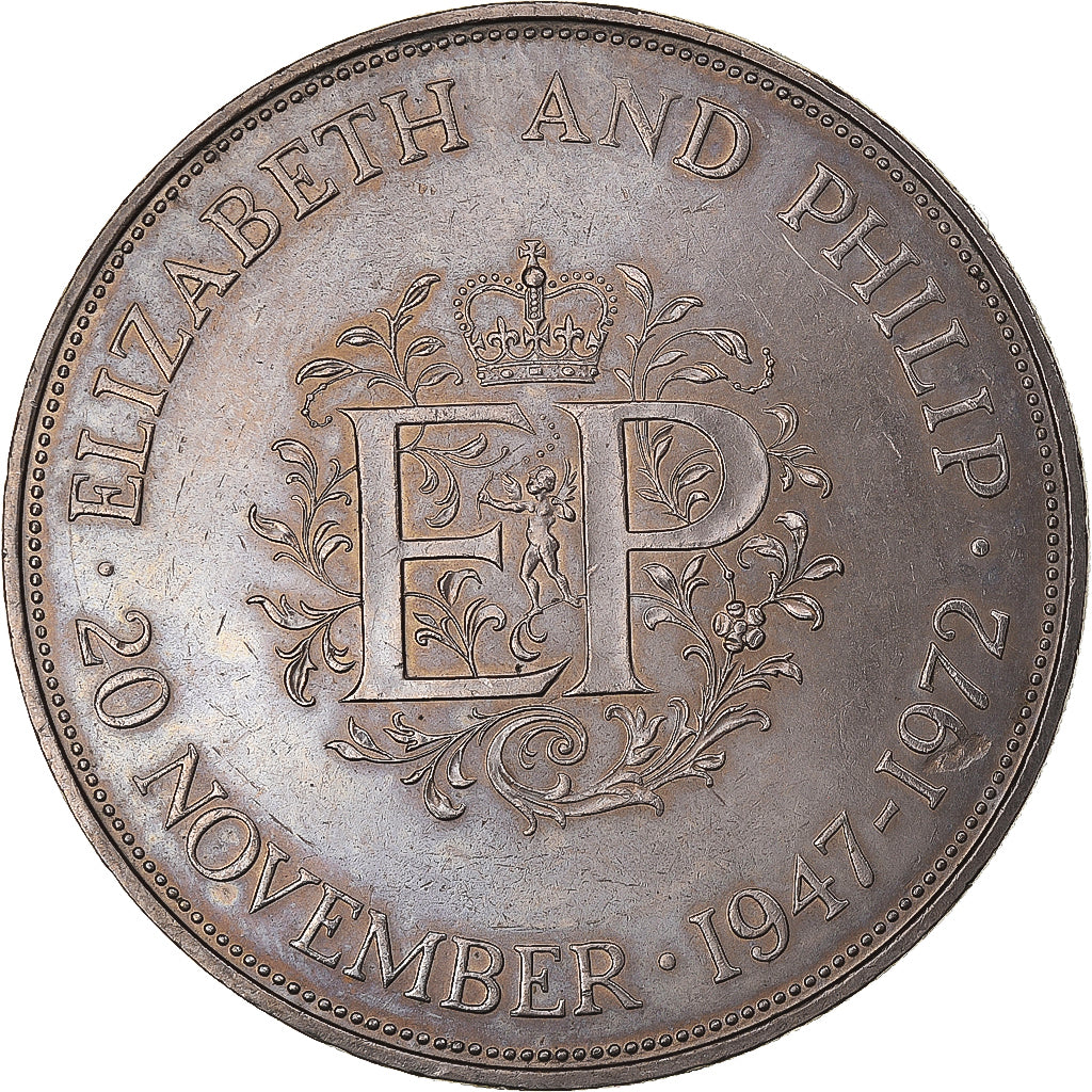 Coin, Great Britain, Elizabeth II, 25 New Pence, 1972, MS(60-62), Copper-nickel