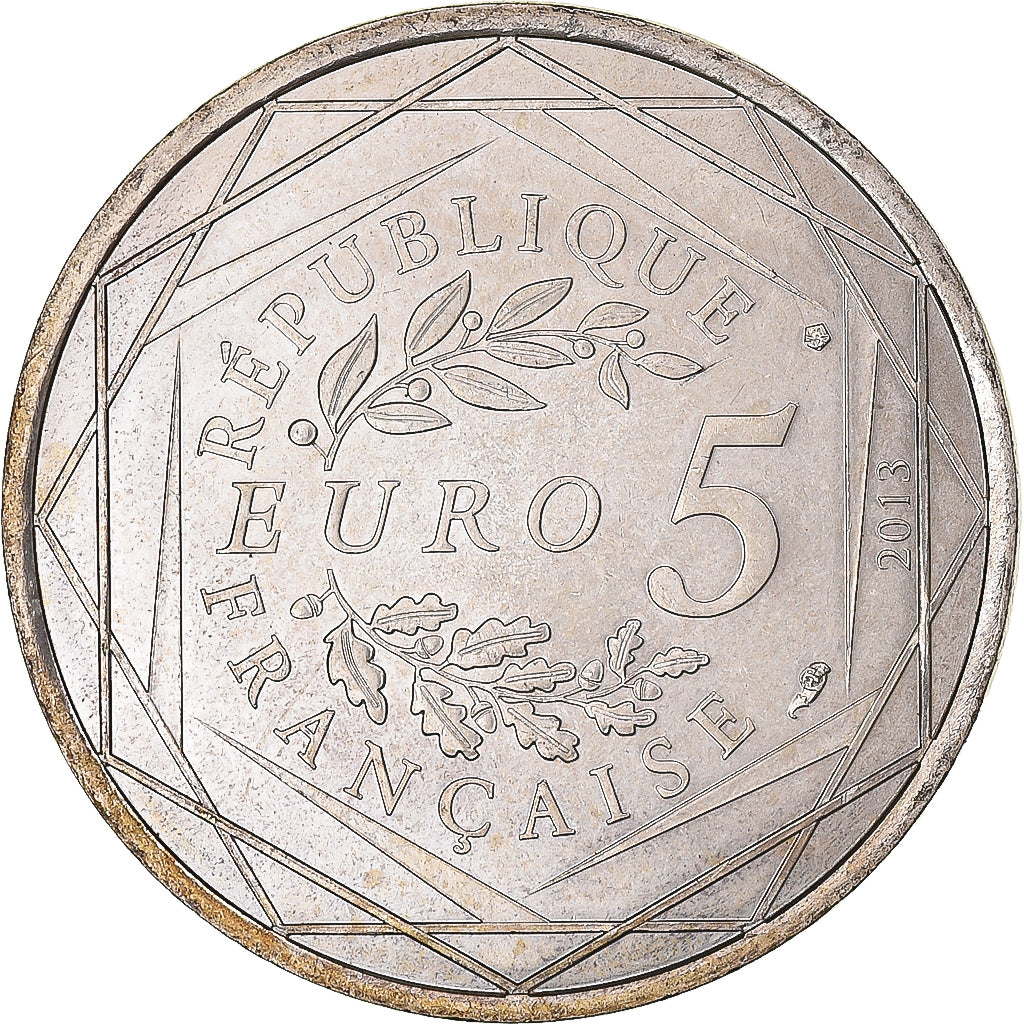 Francia, 5 Euro, Egalité, 2013, EBC+, Plata