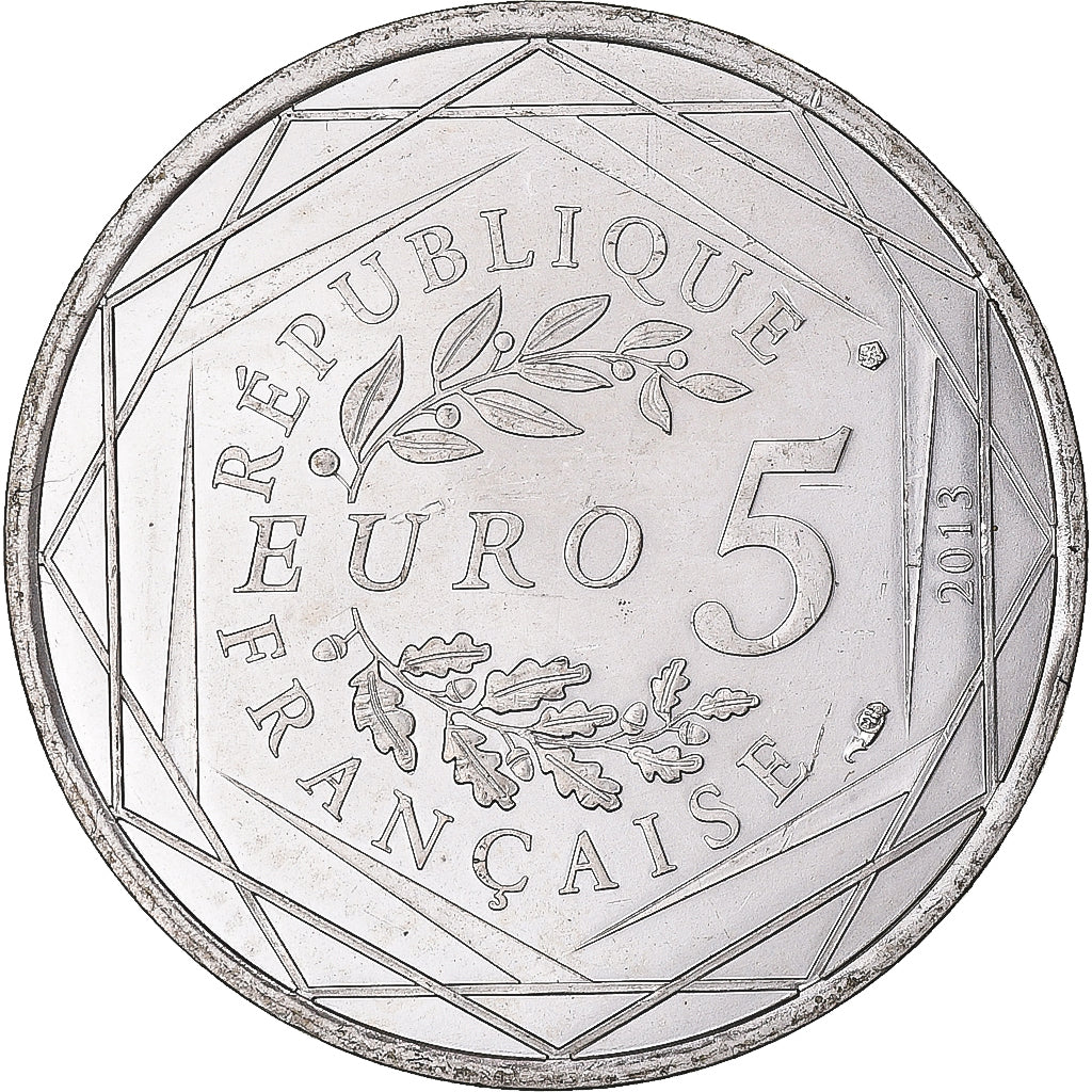 France, 5 Euro, 2013, Egalité, MS(60-62), Silver