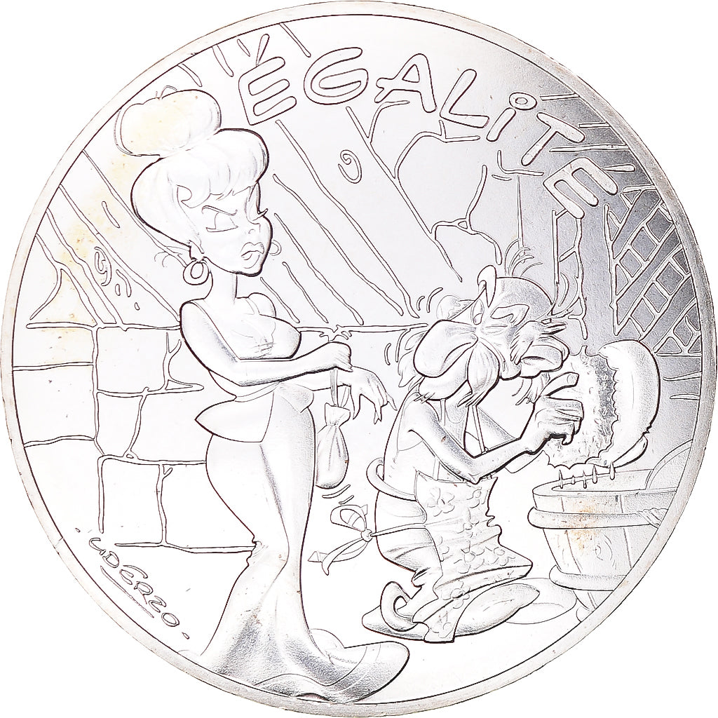 France, 10 Euro, Astérix - Égalité, 2015, Paris, MS(64), Silver