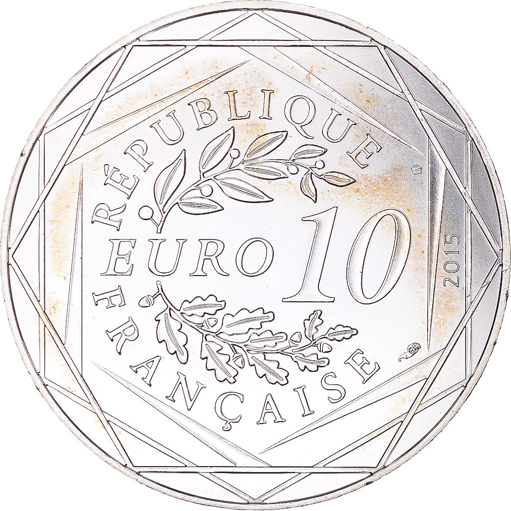 France, 10 Euro, Astérix - Égalité, 2015, Paris, MS(64), Silver
