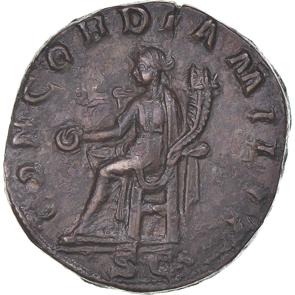 Münze, Gordian III, Dupondius, 240, Rome, VZ, Bronze, RIC:288c
