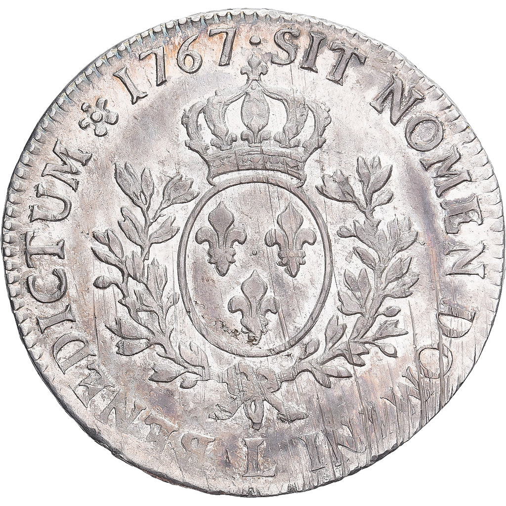 Munten, Frankrijk, Louis XV, Écu au bandeau, 1767, Bayonne, PR, Zilver