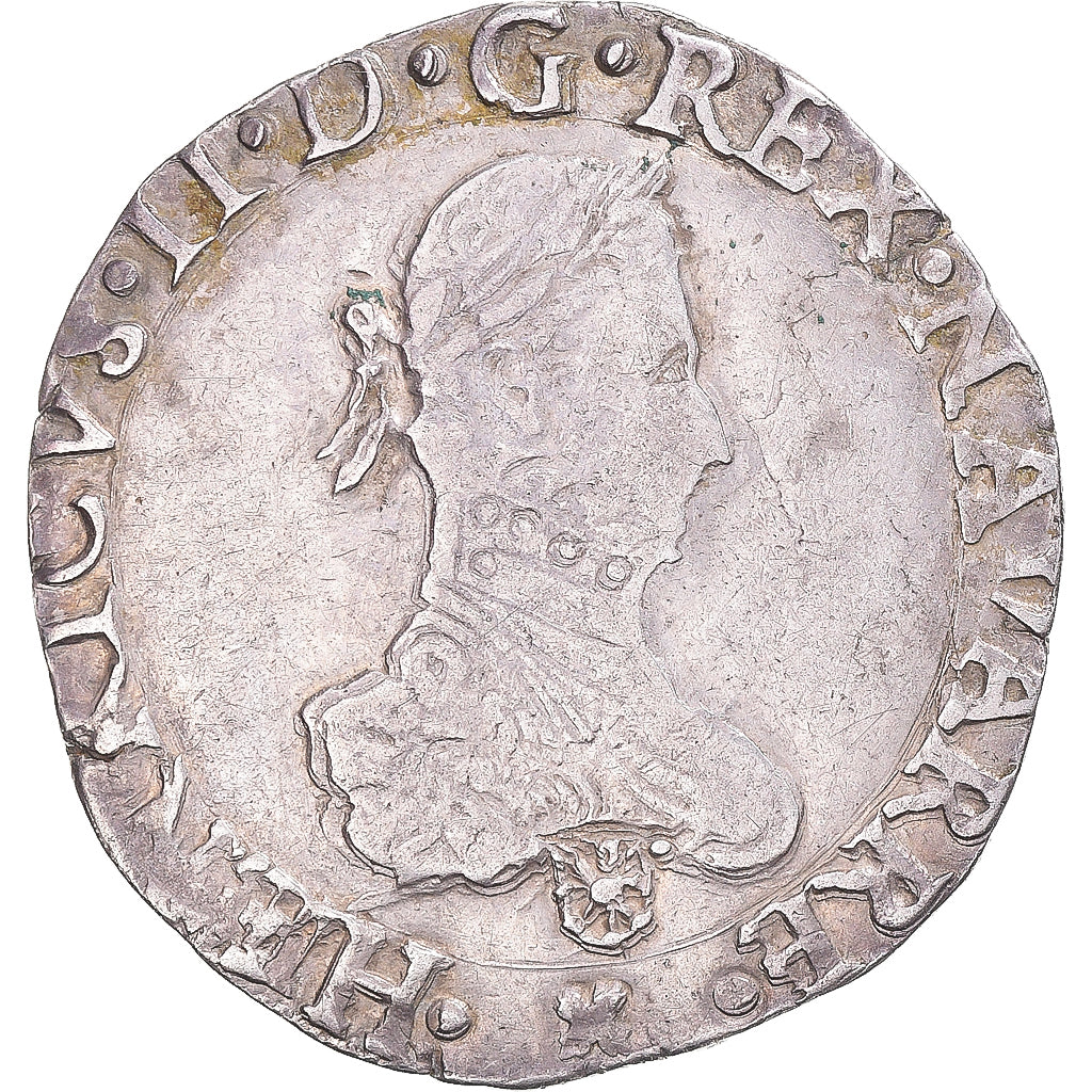 Coin, France, Henri III (Henri II de Béarn), Franc, 1582, Saint-Palais