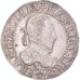 Moneda, Francia, Henri III, 1/2 franc au col gaufré, 1587, Paris, MBC+, Plata