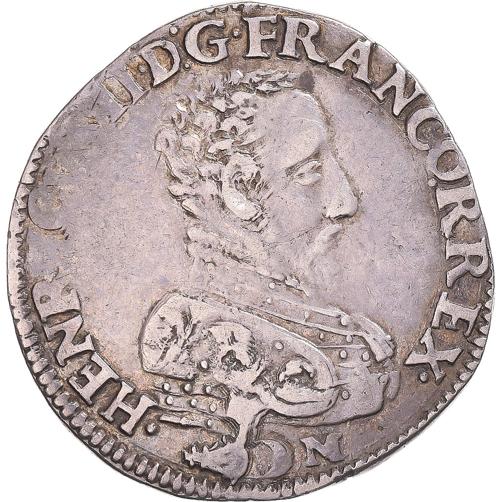 Moneta, Francja, Henri II, Teston, 1559, Bordeaux, AU(50-53), Srebro