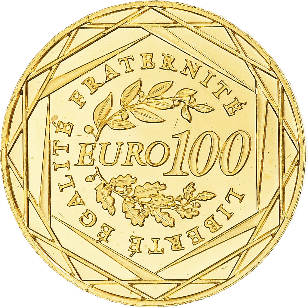 France, 100 Euro, 2009, Paris, Semeuse, SPL+, Or